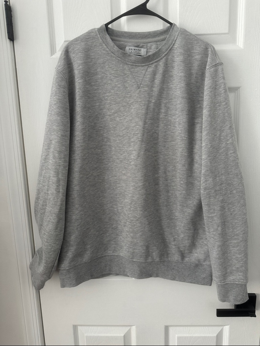 Primark Men's Heather Grey Crew Neck Sweatshirt
